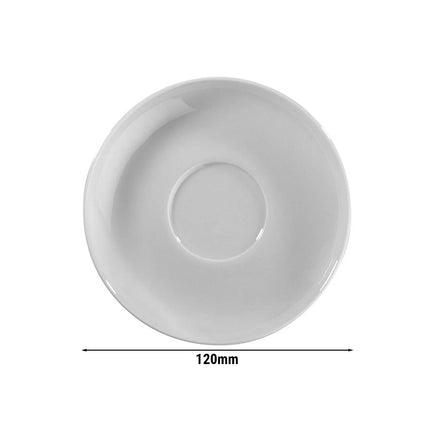 GGM Gastro (24 pcs) ENTITY - Espresso saucers - Ø120mm - White