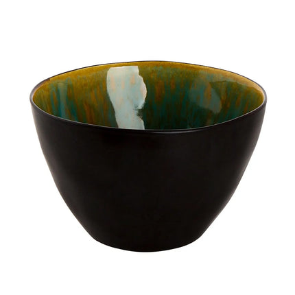GGM Gastro (24 pcs) LOTUS | Crockery Set - Stoneware - Mixed sizes - Turquoise/Black