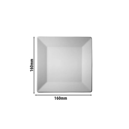 GGM Gastro (24 pcs) MAYA | Plate - flat - square - Porcelain - 170x170mm - White