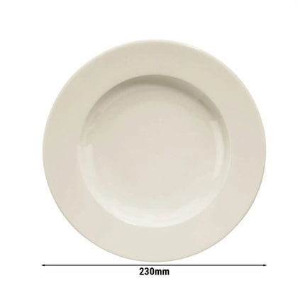 GGM Gastro (24 pcs) PERA Creme | Deep Plate - Porcelain - Ø230mm - Cream