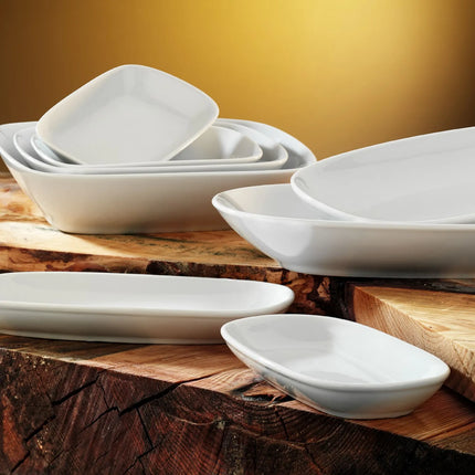 GGM Gastro (24 pcs) Platter - Porcelain - 190x190mm - White