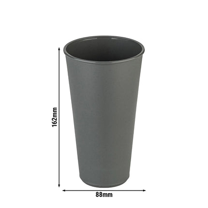 GGM Gastro (24 pcs) Polycarbonate Cup (reusable) - 500ml - Grey