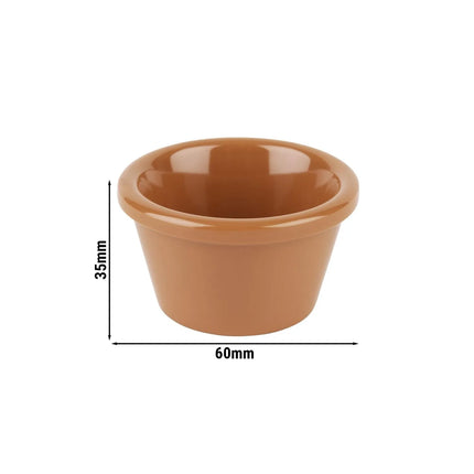 GGM Gastro (24 pcs) Ramekin - CASUAL - Melamine - 40ml - round - Ø60mm - Terracotta