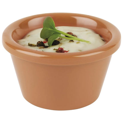 GGM Gastro (24 pcs) Ramekin - CASUAL - Melamine - 40ml - round - Ø60mm - Terracotta