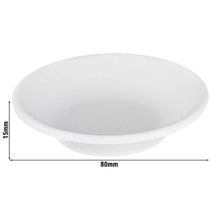GGM Gastro (24 pcs) Ramekin - ZEN - Melamine - 30ml - round - Ø80mm - White
