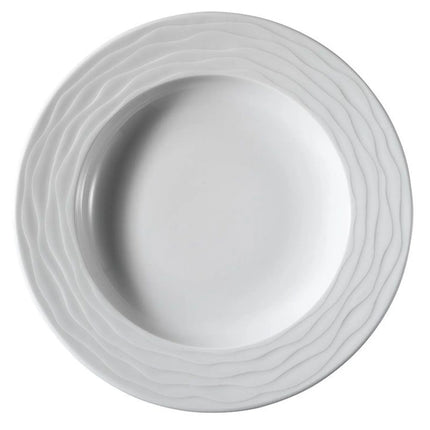 GGM Gastro (24 pcs) SEA WAVE | Deep Plate - Porcelain - Ø230mm - White