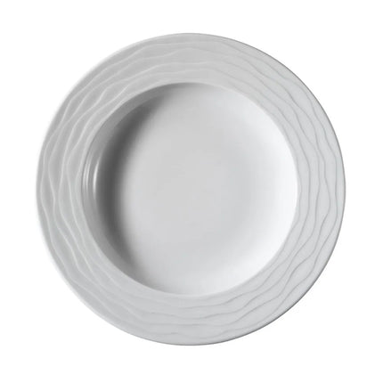 GGM Gastro (24 pcs) SEA WAVE | Deep Plate - Porcelain - Ø300mm - White