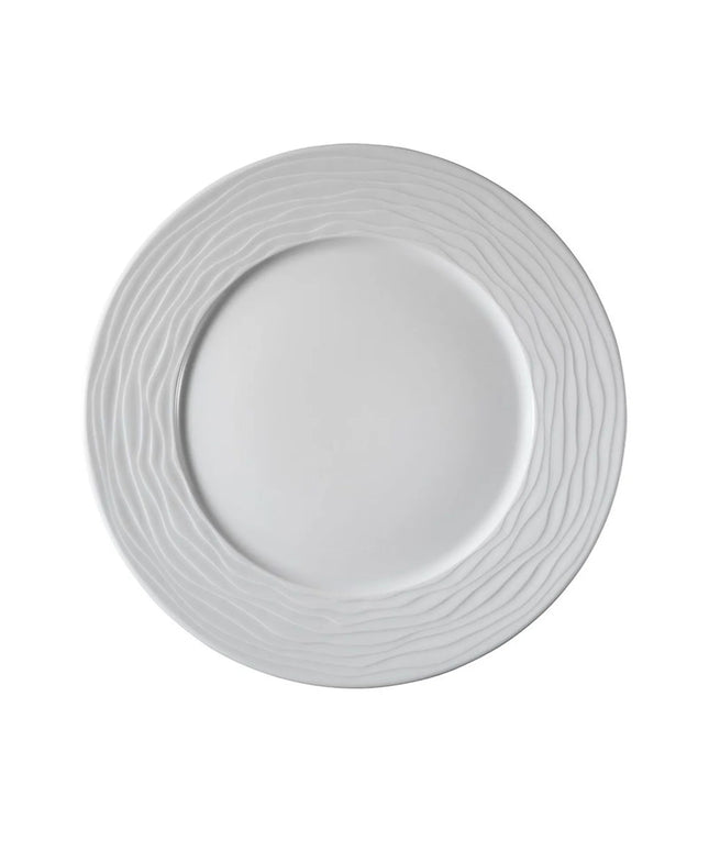GGM Gastro (24 pcs) SEA WAVE | Plate - flat - Porcelain - Ø210mm - White
