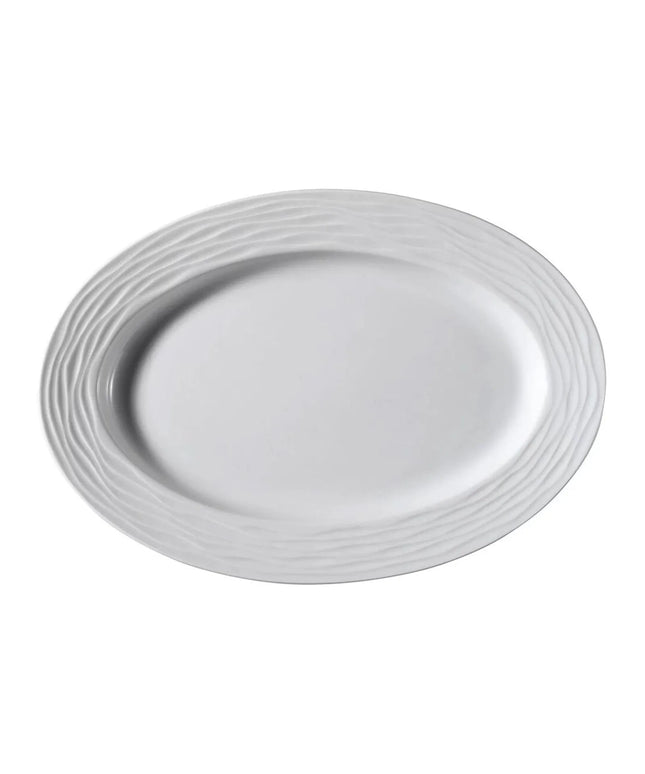 GGM Gastro (24 pcs) SEA WAVE | Platter - oval - Porcelain - Length:320mm - White