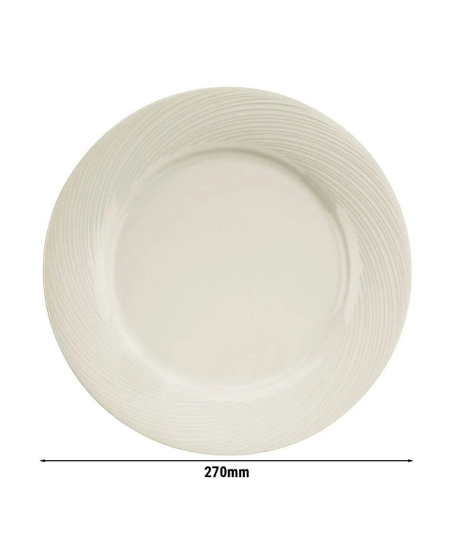 GGM Gastro (24 pcs) SEMPRE | Plate - flat - Porcelain - Ø270mm - Cream