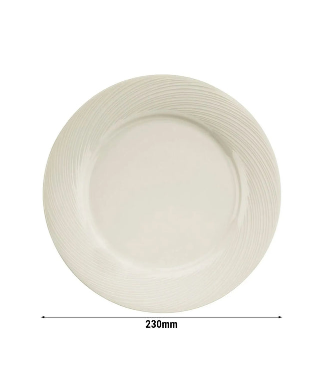 GGM Gastro (24 pcs) SEMPRE | Plate - flat - square - Porcelain - 230x230mm - Cream