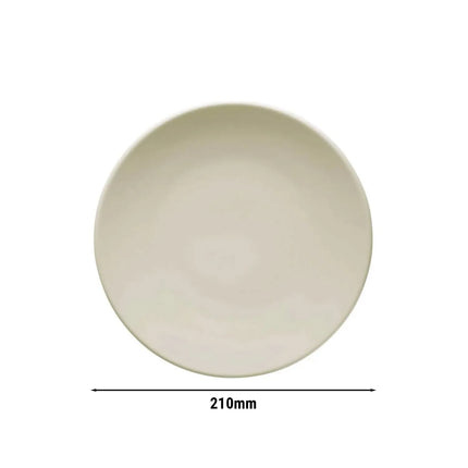 GGM Gastro (24 pcs) TEOS | Plate - flat - Porcelain - Ø210mm - Cream