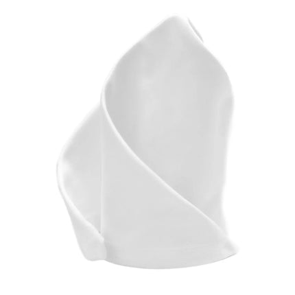 GGM Gastro (25 pcs) Damask Napkin Cotton - Tessin - Satin Weave (Atlas) - 50x50cm - White