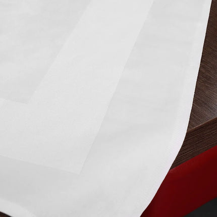 GGM Gastro (25 pcs) Damask Napkin Cotton - Tessin - Satin Weave (Atlas) - 50x50cm - White