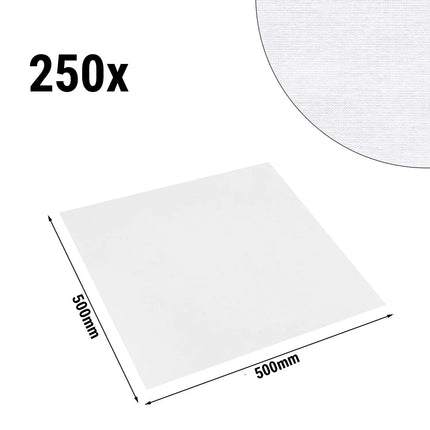 GGM Gastro (250 pcs) Damask Napkin Cotton - Tessin - Satin Weave (Atlas) - 50x50cm - White