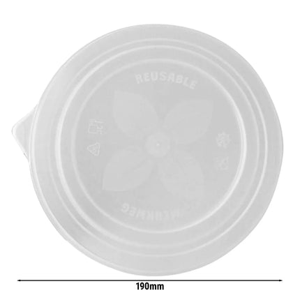 GGM Gastro (264 pcs) Reusable Polypropylene Lid - 190x190mm - Clear