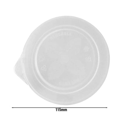 GGM Gastro (288 pcs) Reusable Lid - 115x104mm - Clear