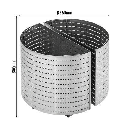 GGM Gastro 2x GN 1/2 Fryer Basket PREMIUM - Ø560xH350mm - 100L - GN 1/1 - Series PREMIUM