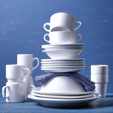 GGM Gastro (3 pcs) BUDGETLINE | Plate - flat - Porcelain - Ø240mm - White