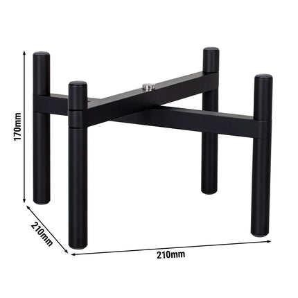 GGM Gastro (3 pcs) Buffet Stand - Black - Height: 170mm - suitable for platters & plates from 210mm