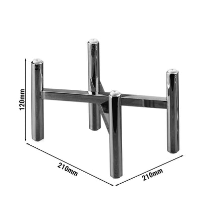 GGM Gastro (3 pcs) Etagere / Buffet Stand - Stainless steel - Height: 120mm - suitable for platters & plates from 210mm