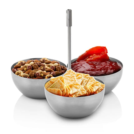 GGM Gastro (3 pcs) Snack Bowls - Stainless Steel - Ø85mm - round