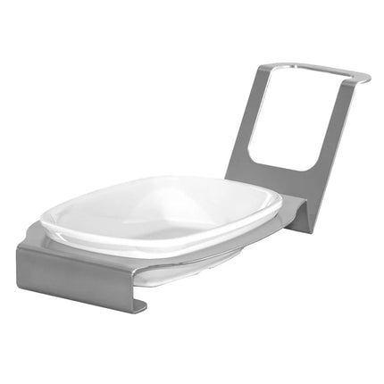 GGM Gastro (3 pcs) Spoon Rest (Oval) - with Carry Handle - 105x140x90mm - Chrome
