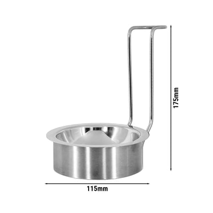 GGM Gastro (3 pcs) Spoon Rest - Round - Stainless Steel - Ø115xH175mm
