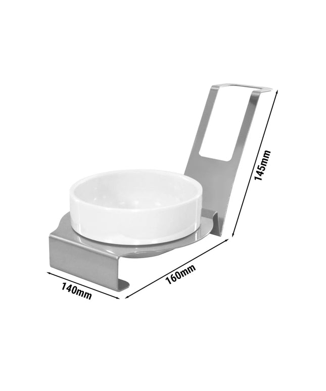 GGM Gastro (3 pcs) Spoon Rest - Round - Stainless Steel - Ø140mm x H145mm