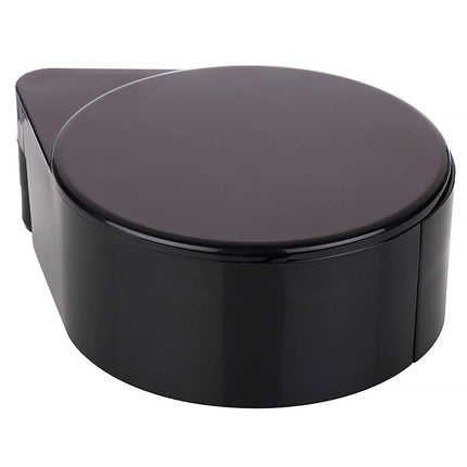GGM Gastro 3-Tier Margarita & Cocktail Glass Rimmer – 2 compartments - Lime sponge - Black - ABS