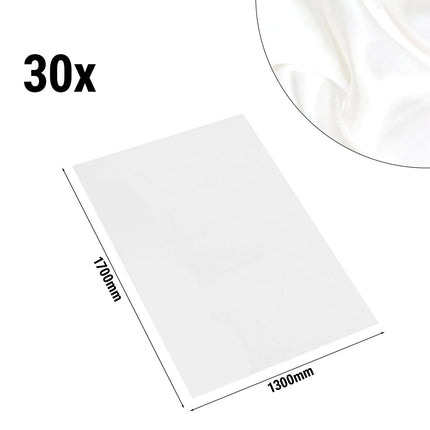 GGM Gastro (30 pcs) Damask Tablecloth Porto - Sateen Weave - 130x170cm - White