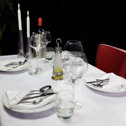 GGM Gastro (30 pcs) Damask Tablecloth Porto - Sateen Weave - 130x170cm - White