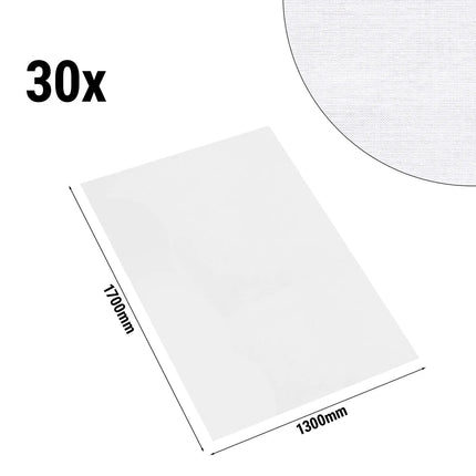 GGM Gastro (30 pcs) Damask Tablecloth Tessin Atlas - Satin Band - 130x170cm - White