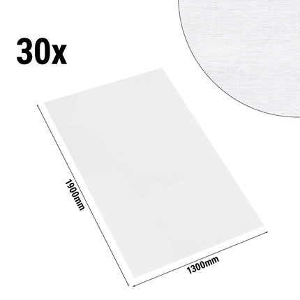 GGM Gastro (30 pcs) Damask Tablecloth Tessin Atlas - Satin Band - 130x190cm - White