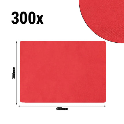 GGM Gastro (300 pcs) Vienna Damask Placemats - 30x45cm - Fire Red