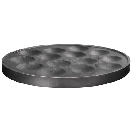 GGM Gastro 3312 ml Plate for Waffle Maker - 400x400x40mm - Stainless Steel - for CGOM5 - Ø400mm