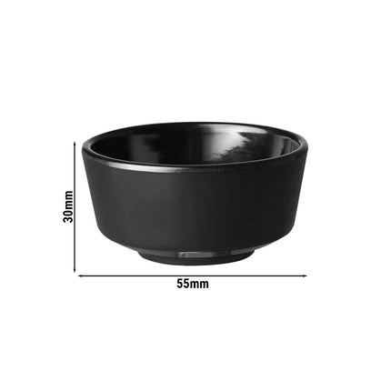 GGM Gastro (36 pcs) Ramekin - FLOAT - Melamine - 30ml - round - Ø55mm - Black