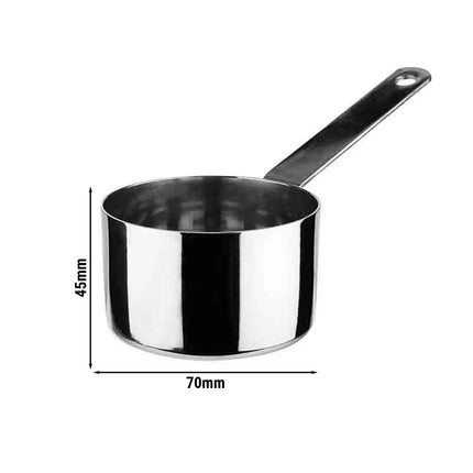 GGM Gastro (36 pcs) Saucepan - POLARIS - Stainless Steel - 120ml - Ø 70mm - Height: 45mm
