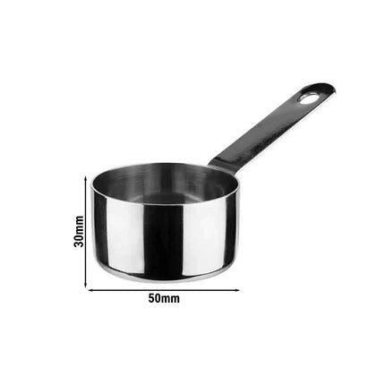 GGM Gastro (36 pcs) Serving Pot POLARIS - Stainless Steel - 70ml - Ø 50mm - Height: 30mm