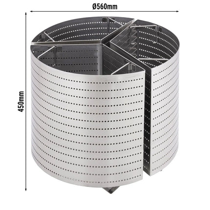 GGM Gastro 3x GN 1/3 Fryer Basket Set for Boiling Pan 900 Series - Ø710xH450mm - GN 1/1 - for Boiling Pans 200L