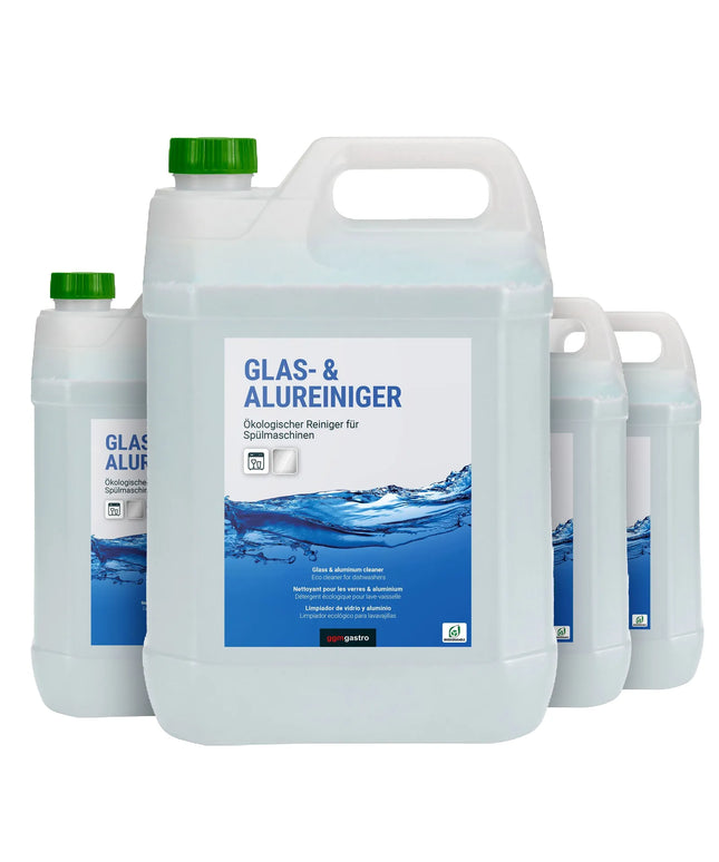 GGM Gastro (4 pcs) Aluminium-Safe Dishwasher Detergent - 5L - Concentrate - For all water hardness - Suitable for cabinet machines - Eco