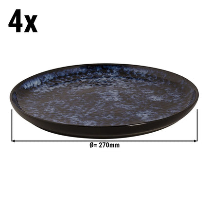 GGM Gastro (4 pcs) BAMA BLUE | Plate - flat - Stoneware - Ø270mm - Blue