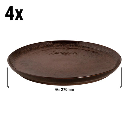 GGM Gastro (4 pcs) BAMA COPPER | - Stoneware - Ø270mm - Copper
