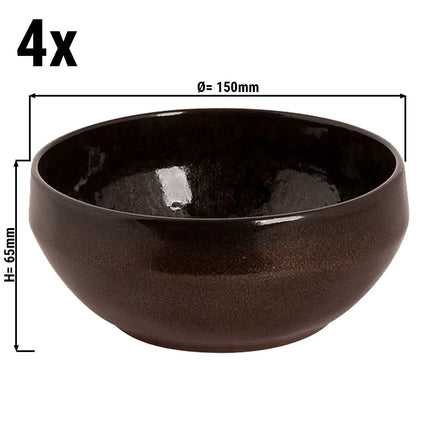 GGM Gastro (4 pcs) Bowl - BAMA COPPER - Stoneware - Ø 150mm - Copper
