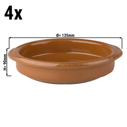 GGM Gastro (4 pcs) CLASSICO - Tapas Oven Dish - Ø120mm - Brown