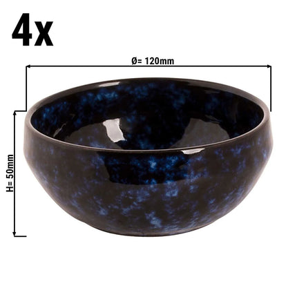 GGM Gastro (4 pcs) Dessert Bowl - BAMA BLUE - Stoneware - round - Ø 120mm - Blue
