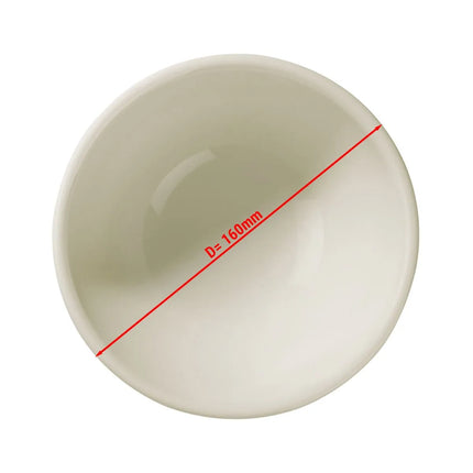 GGM Gastro (4 pcs) Dessert Bowl - Porcelain - round - Ø 160mm - Depth: 110mm - Cream