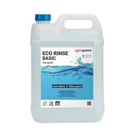 GGM Gastro (4 pcs) Dishwasher Rinse Aid Concentrate ECO - for rapid drying & streak‑free results - ea 10L - Eco-friendly & chlorine-free