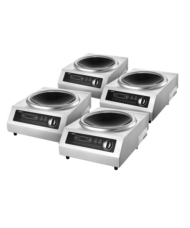 GGM Gastro (4 pcs) Induction wok - 3.5kW - 1 cooking zone - Ø 460mm - incl. wok