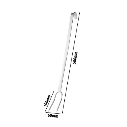 GGM Gastro (4 pcs) Meat Fork - 2-Prong - Long Handle - Length 615mm